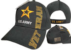 Army Star Logo w/ Vertical Running Stitch Veteran Cap