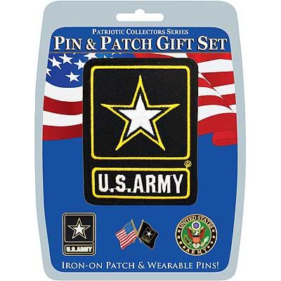 Gift Set - Army US Army Star Patch And Pins
