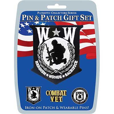 Gift Set - Veteran Wounded Warrior Patch And Pins