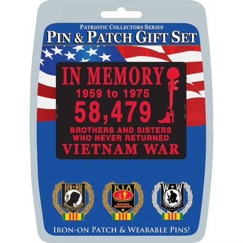 Gift Set - Veteran Vietnam In Memory Patch