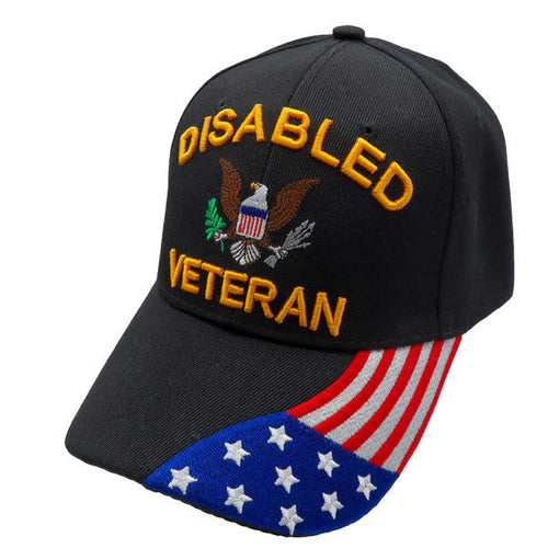 Veteran Disabled Veteran w/ Flag Cap