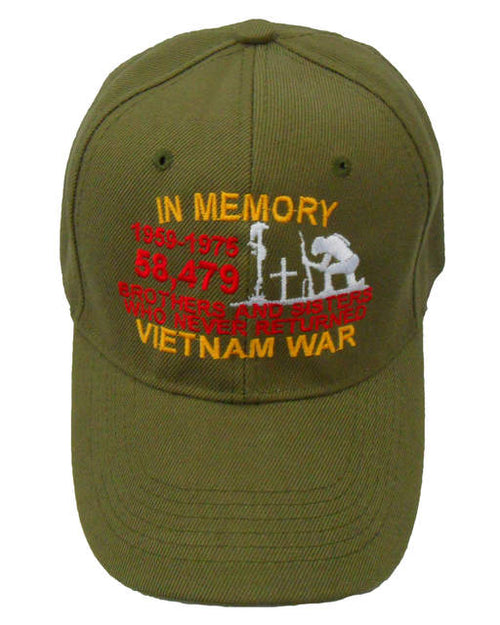 Veteran Vietnam Brothers & Sisters In Memory Cap - Olive Green