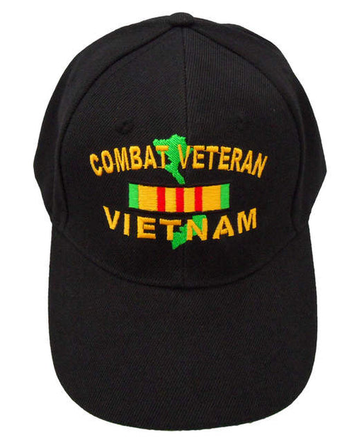 Veteran Vietnam Combat Veteran w/Vietnam Ribbon Map Cap