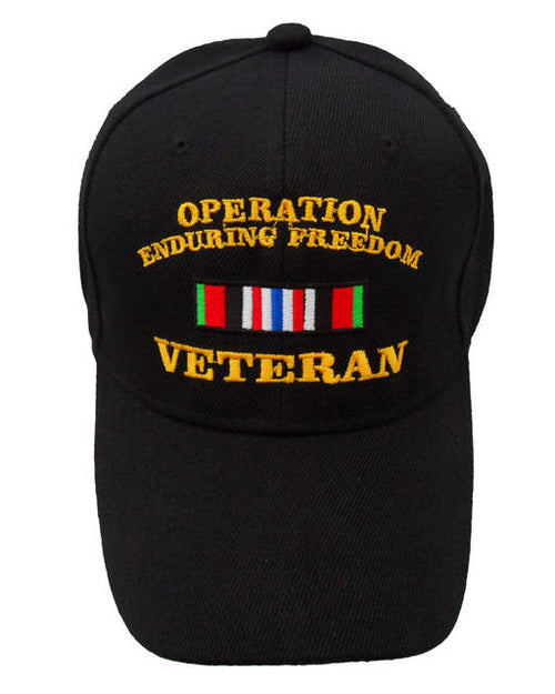 Veteran Operation Enduring Freedom w/Veteran Ribbon Cap