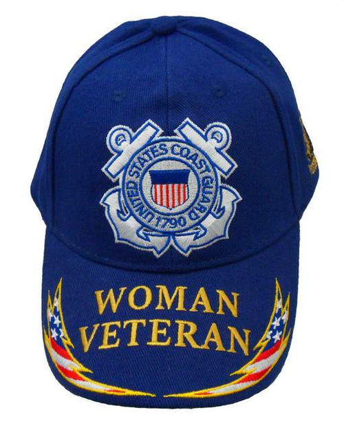 USCG Woman Veteran w/Coast Guard Logo Cap