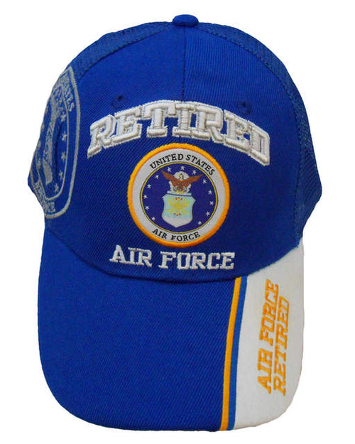 USAF Retired US Air Force Emblem Shadow Mesh Back Cap