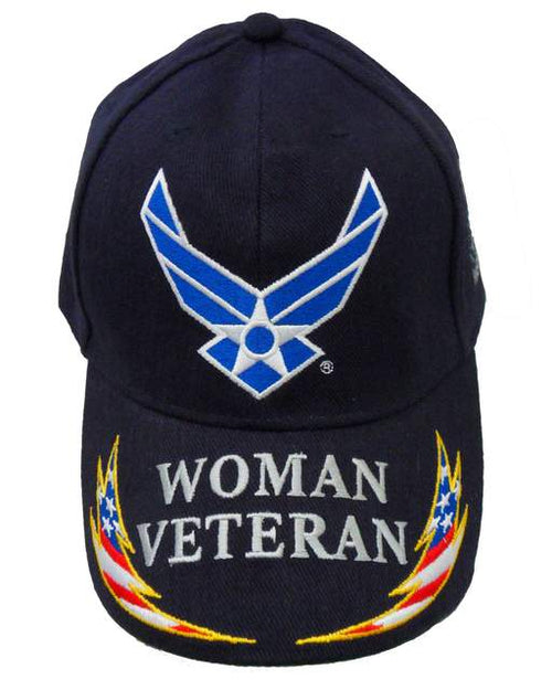 USAF US Air Force Logo w/ Woman Veteran Cap