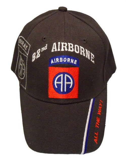 Army 82nd Airborne Division USA Cap - Black