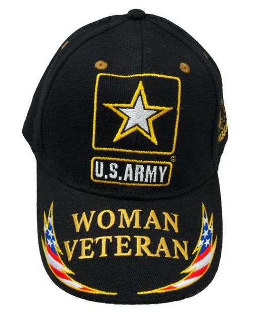 Army Woman Veteran w/Army Logo Cap