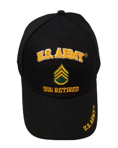 Army USA SSG Retired Cap Staff Sergeant