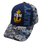 Navy Logo w/ Vertical Running Stitch Cap