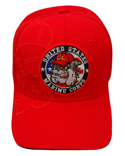 USMC Devil Dog w/ US Marine Corps Shadow Cap