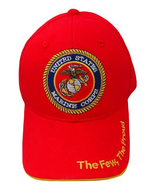 USMC US Marine Corps. Seal Military Cap - Red