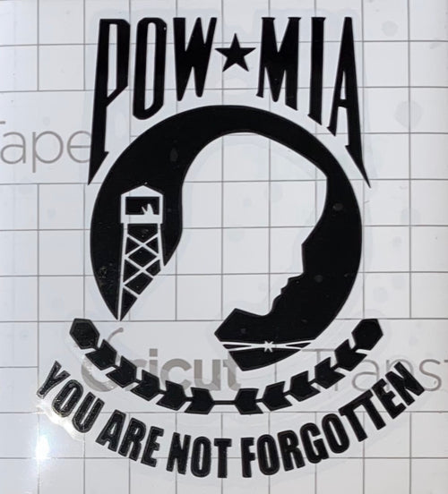Patriotic Decal POW-MIA You Are Not Forgotten