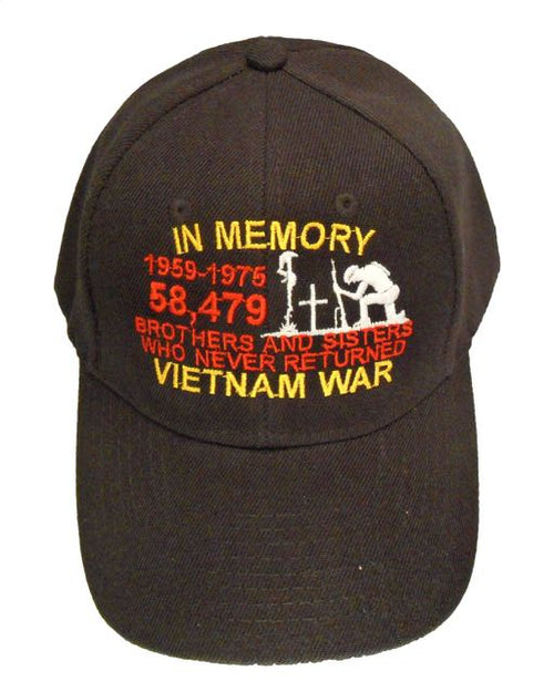 Veteran Vietnam Brothers & Sisters In Memory Cap - Black
