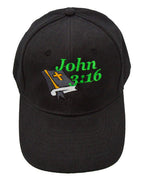 Christian Cap John 3:16 - Black