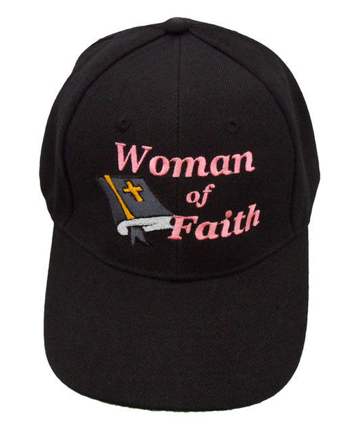 Christian Cap Woman of Faith Cap - Black