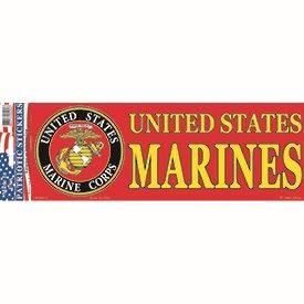 Sticker USMC Logo, Marines (3-1/2"x10")