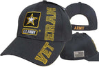Army Logo w/Vertical Running Stich Veteran Cap