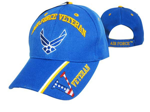 USAF Veteran w/Logo V on Bill of Cap