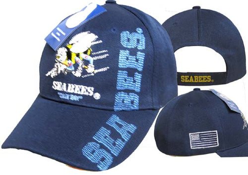 Navy Seabees Can Do w/Flag Cap