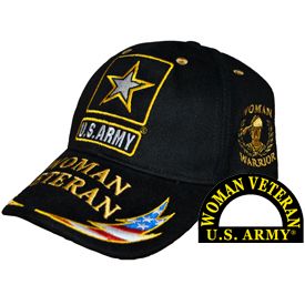 Army Woman Veteran w/Army Logo Cap