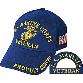 USMC w/LOGO VETERAN PROUDLY SERVED Cap