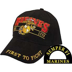 USMC w/LOGO FIRST TO FIGHT Cap