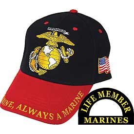 USMC w/LOGO ONCE A MARINE Cap