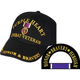 Veteran PURPLE HEART Combat Vet Cap