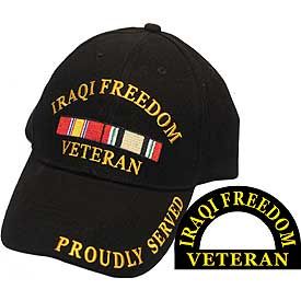 Veteran IRAQI FREEDOM w/RIBBONS Cap
