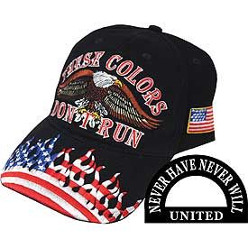 Patriotic Cap - AMERICA THESE COLORS DON'T RUN Cap