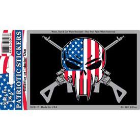 Sticker Punisher Skull/Rifles