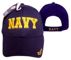 Navy Block letters Cap