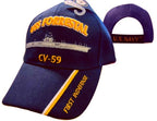 Navy CV-59 USS Forrestal Navy Blue Cap