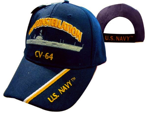 Navy CV-64 USS Constellation CV-64 Navy Blue Cap