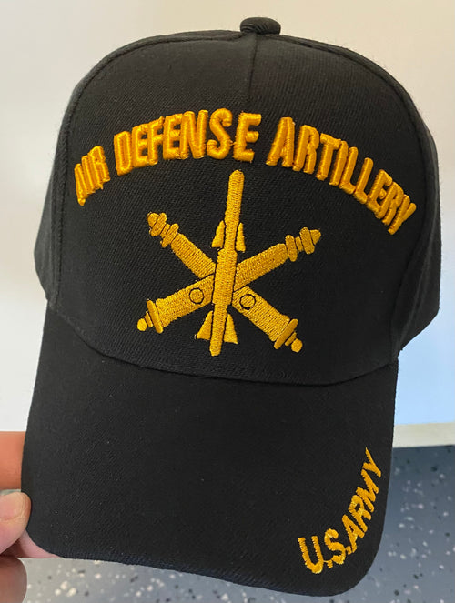 Army Air Defense Artillery Black Cap