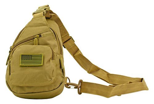 Tactical Gear - Military Side Sling Bag - Desert Tan