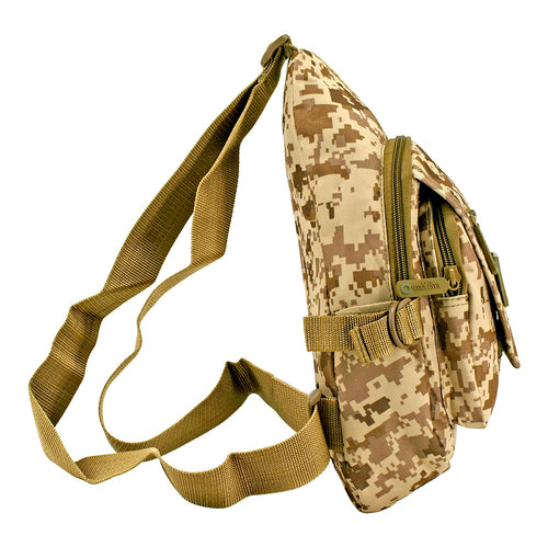 Tactical Gear - Military Sling Bag - Desert Digital Camo