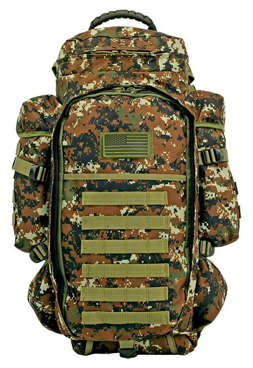 Tactical Gear - Full Gear Rifle Combo Backpack - Green Digital Camo