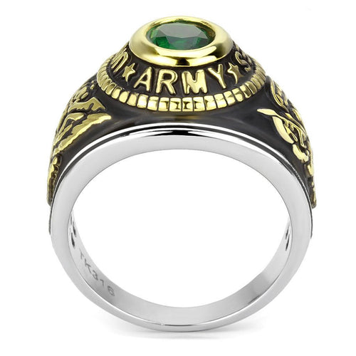 Ring US Army USA Two-Tone IP Gold (Ion Plating) Stainless Steel Ring