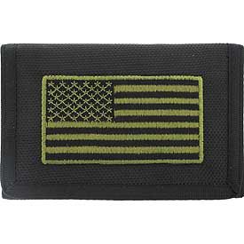 Wallet USA Flag Patch Subdued