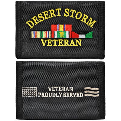 Wallet Desert Storm Veteran w/Service Ribbons