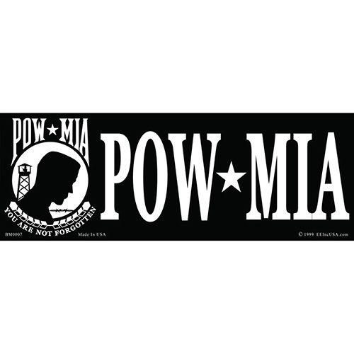 Sticker POW*MIA (3-1/2"x10")
