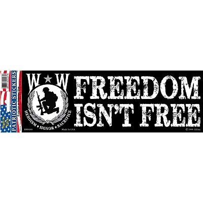 Sticker Wounded Warrior (3-1/2"X10")