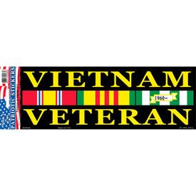 Sticker Vietnam Veteran (3-1/2"X10")