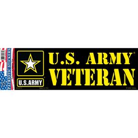 Sticker Army Logo, Veteran (3-1/2"X10")