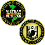 Challenge Coin Vietnam Veteran (1-5/8")