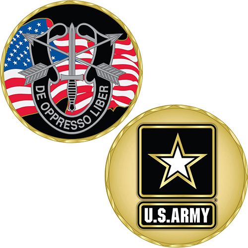 Challenge Coin - ARMY, Special Forces (1-3/4")