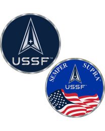 Challenge Coin US Space Force USS Veteran (1-3/4")